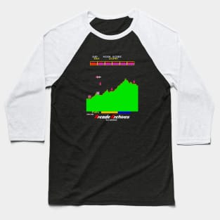 Mod.7 Arcade Scramble Space Invader Video Game Baseball T-Shirt